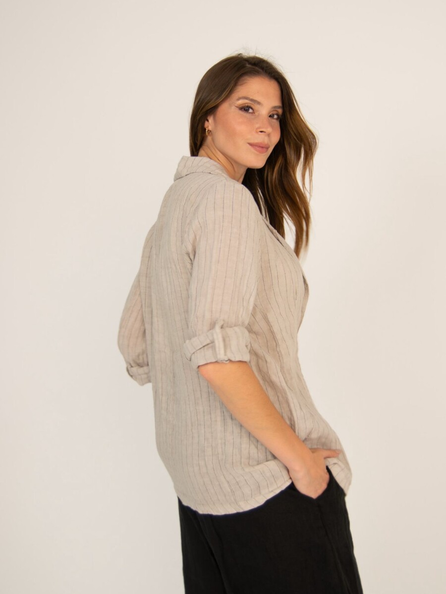Blazer a rayas 100% lino Blazer a rayas 100% lino