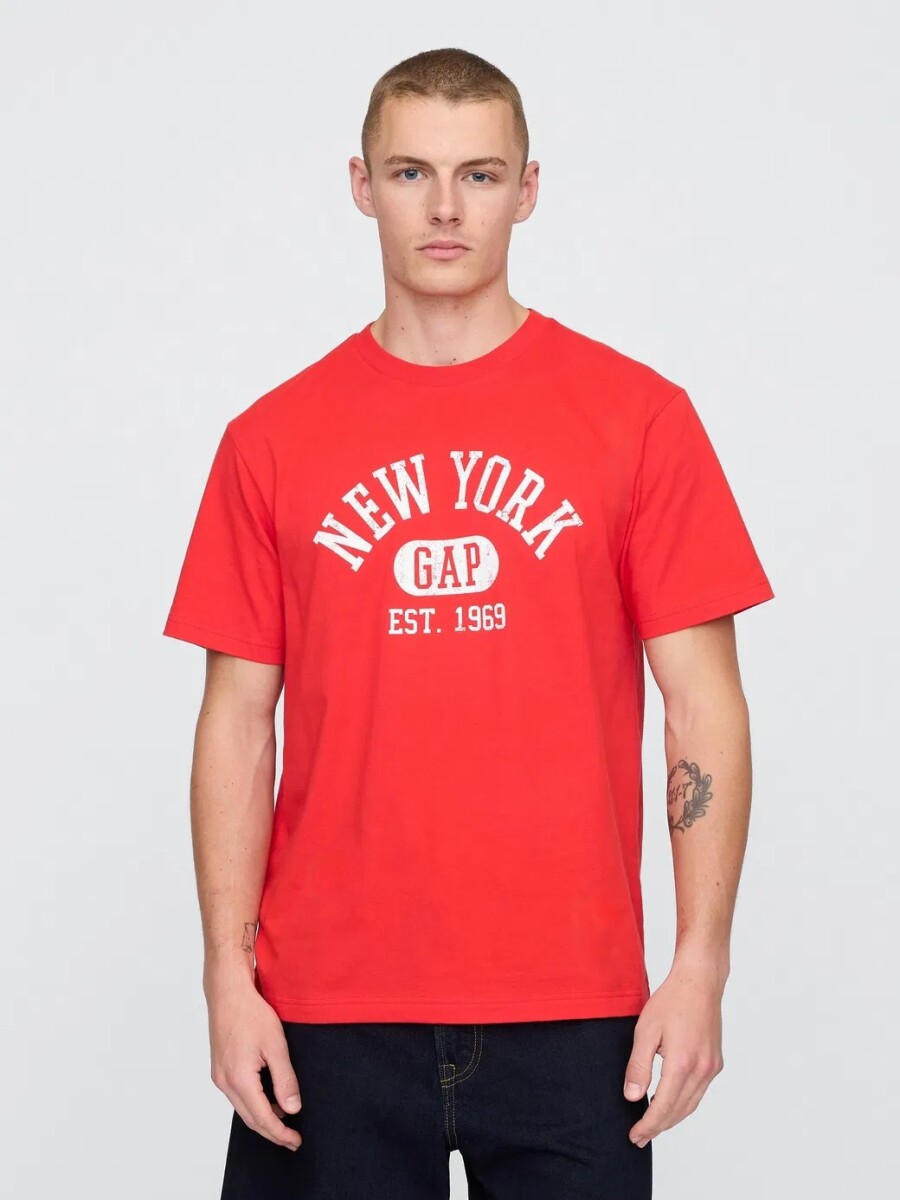 Remera Gráfico Hombre - Poster Red 