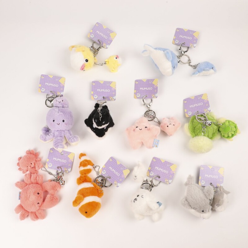 LLAVERO DE PELUCHE (ANIMALES MARINOS PADRE E HIJO) LLAVERO DE PELUCHE (ANIMALES MARINOS PADRE E HIJO)