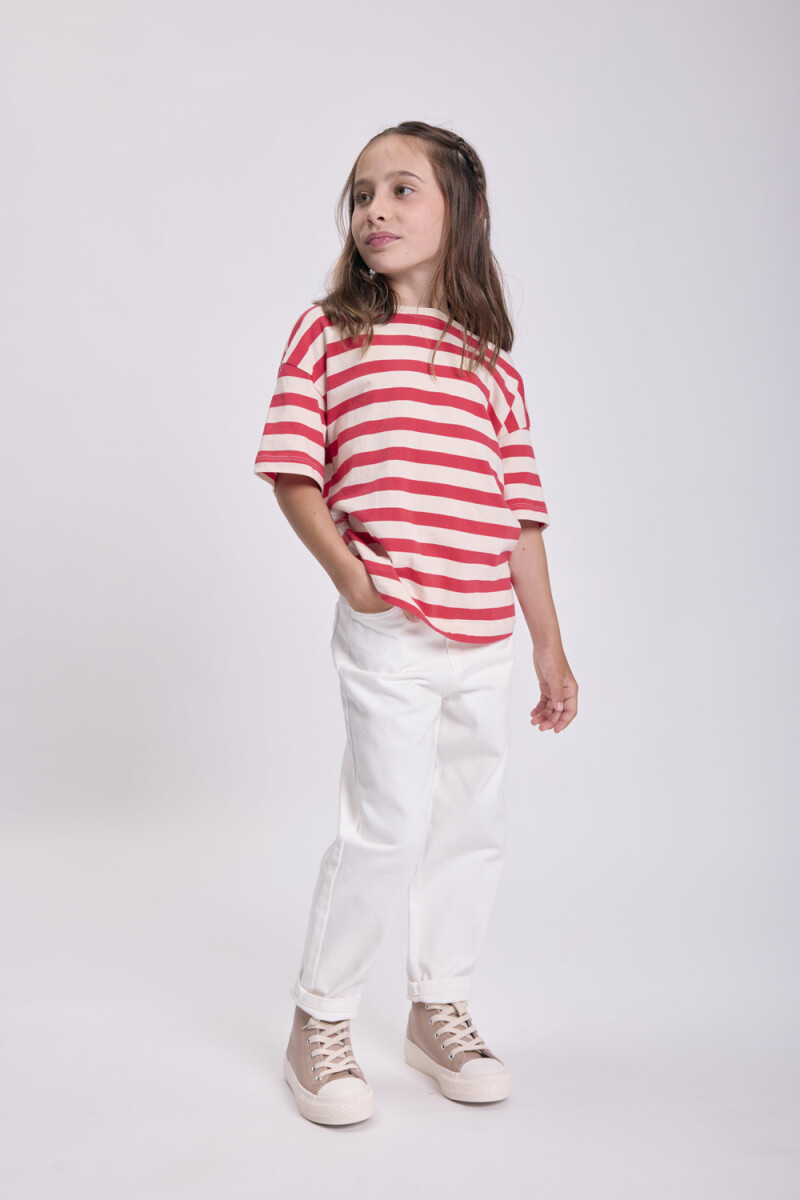 Pantalón jean slouchy - Blanco 