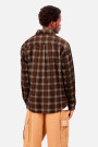 L/S Flint Shirt Wiley Check Vu Marron