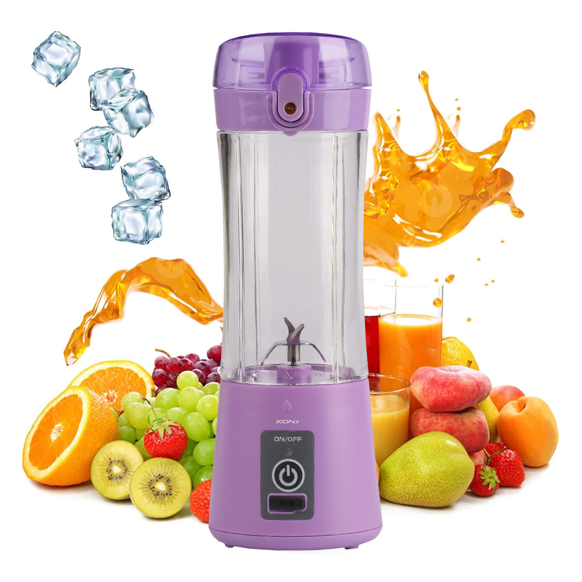 Licuadora Portátil Personal Xion Xi-li8 470 Ml - VIOLETA 