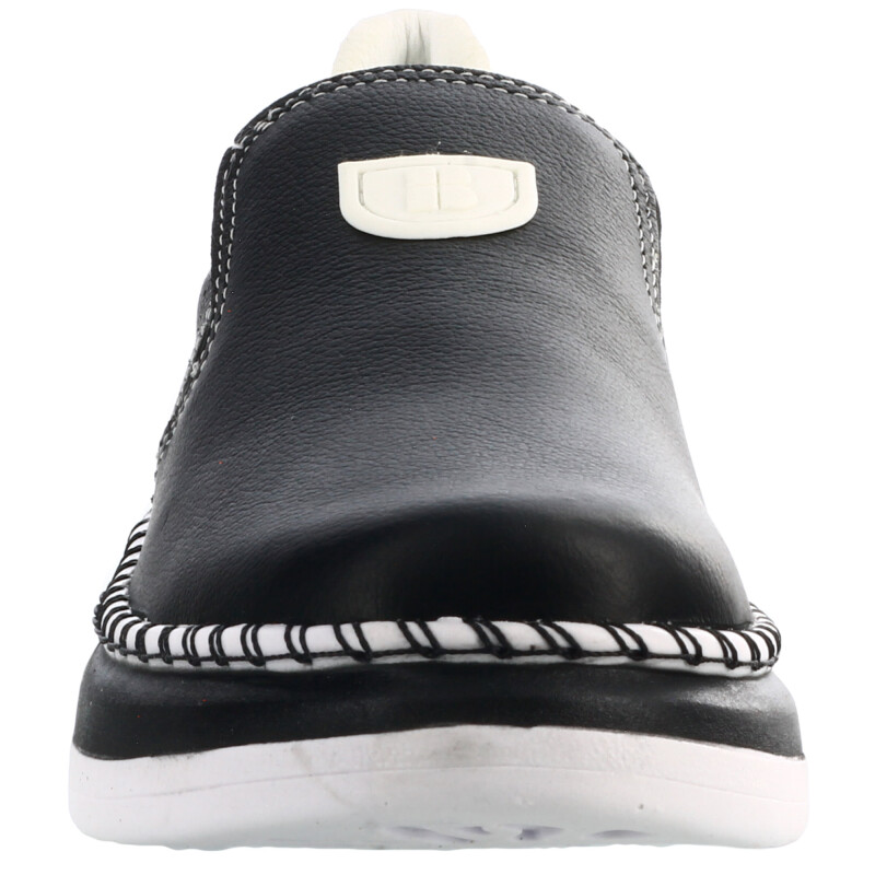 Zapato de Mujer Bottero c/elástico Negro - Blanco