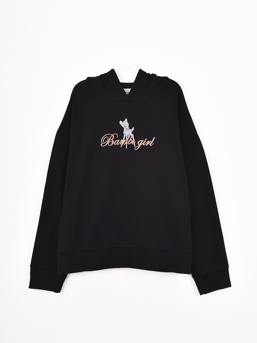 BUZO BAMBI GIRL - NEGRO 