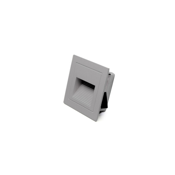 Luminaria de embutir pared LED cálida IP65 84x84mm IX4422