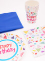 SET FELIZ CUMPLE X6 MULTICOLOR