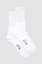 Pack x 2 medias de puño alto Blanco