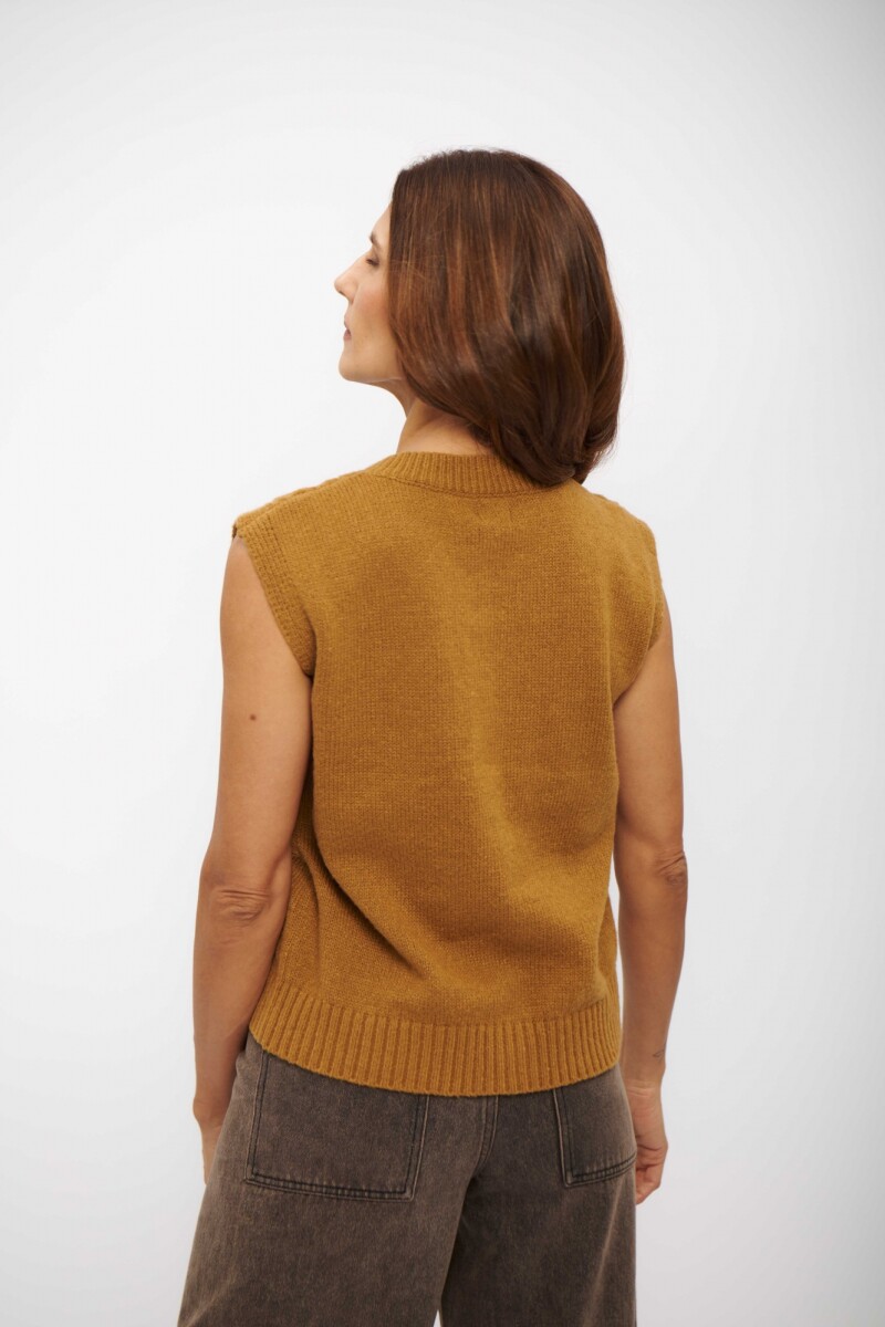 CHALECO CLOTILDE OCRE
