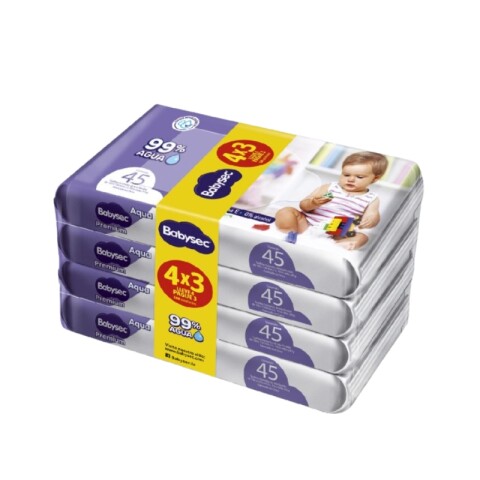 Babysec Premium toallas húmedas 4x3 180u Babysec Premium toallas húmedas 4x3 180u