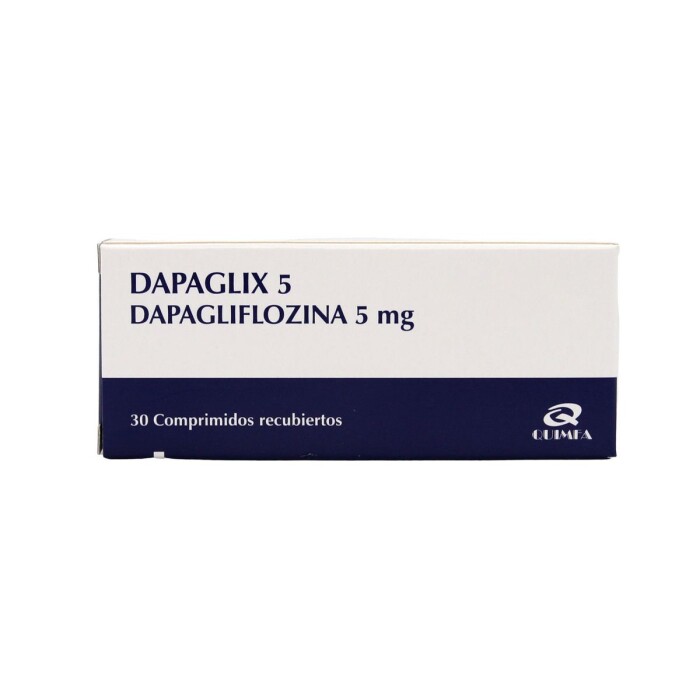 DAPAGLIX 5 MG. CJ X 30 COMP. REC. única