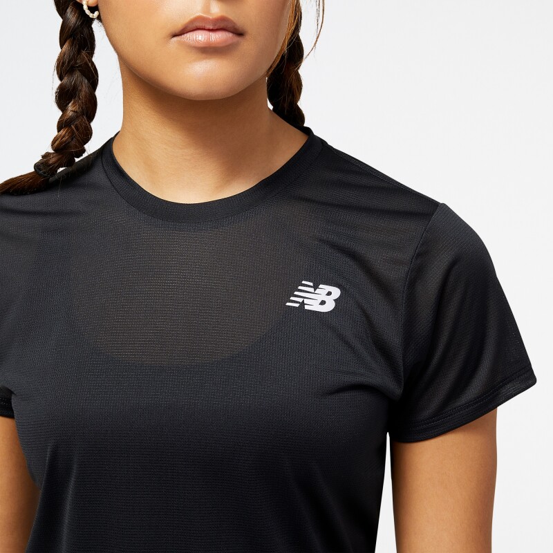 Remera New Balance de dama - WT23222BK BLACK