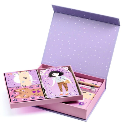 Set papelería Lovely Paper Lucile Djeco Set papelería Lovely Paper Lucile Djeco
