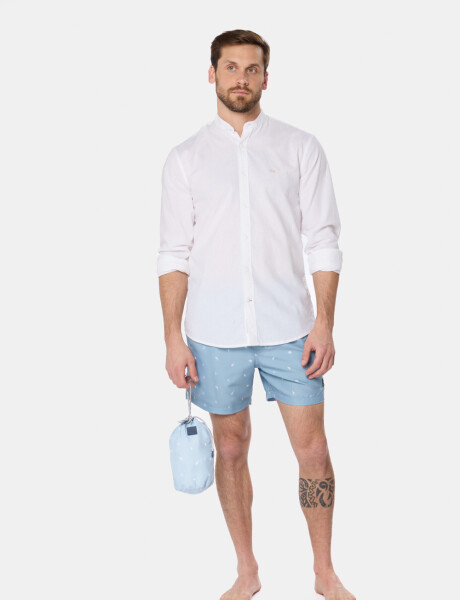 SHORT ESTAMPADO Celeste