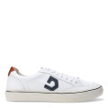 Championes de Hombre Democrata YANE acordonado Blanco / Azul Jeans