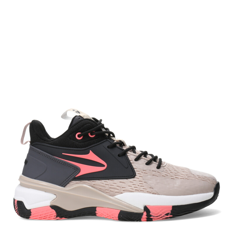 Championes de Hombre Topper Flight Beige - Negro - Rosado Coral