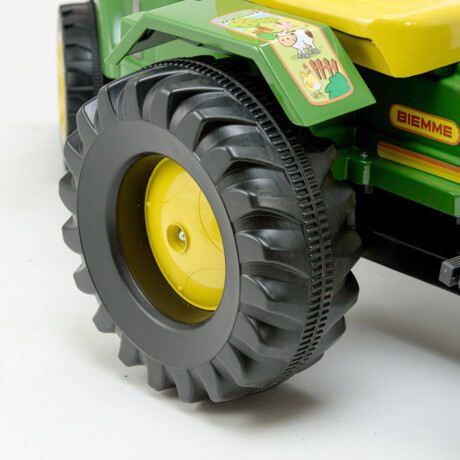 Auto Tractor Excavador A Pedal Infantil Hecho Brasil Verde