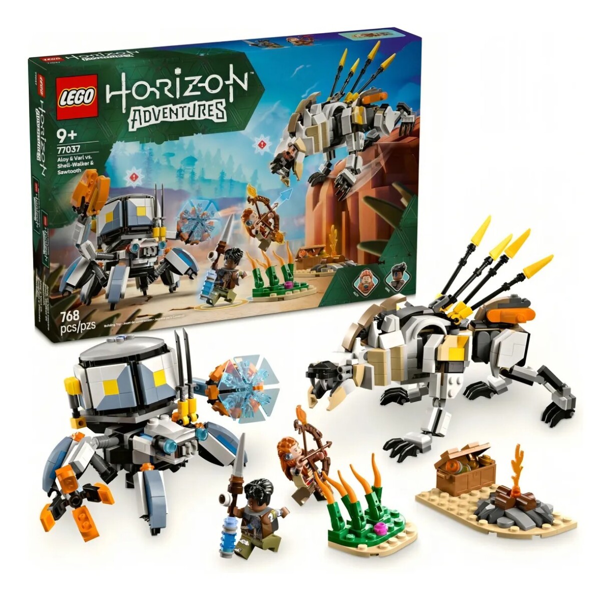 LEGO Horizon Adventures Aloy y Varl vs Shell-Walker y Sawtooth 77037 