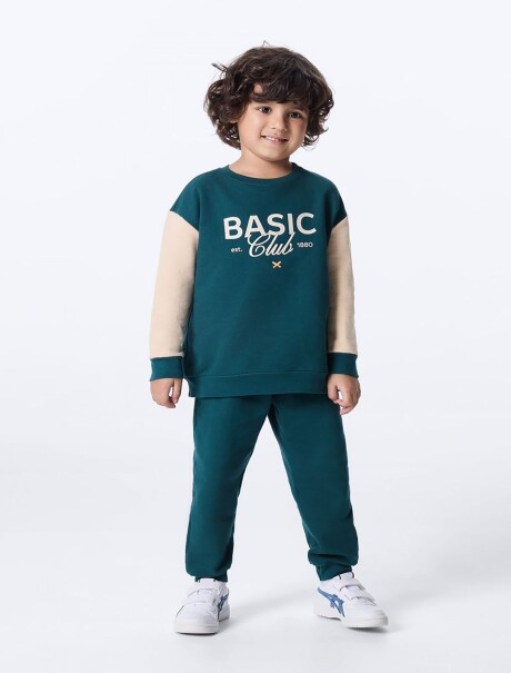 CONJUNTO INFANTIL ESTAMPADO VERDE