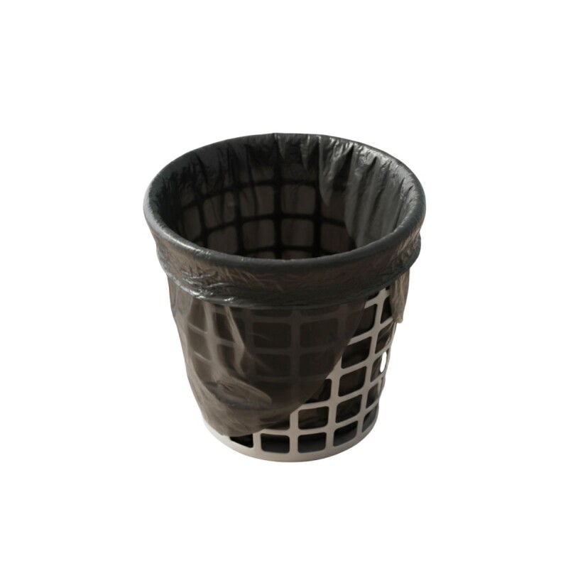 Cesto redondo calado 9 lts GRIS