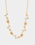 Collares Cortos Con flores Collar Corto Con Flores - Dorado
