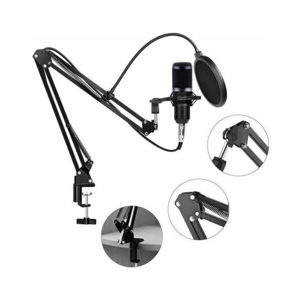 Microfono Condensador Kit Grabación Brazo Articulado Youtuber Gamer Pro Usb Imback Color Negro Microfono Condensador Kit Grabación Brazo Articulado Youtuber Gamer Pro Usb Imback Color Negro
