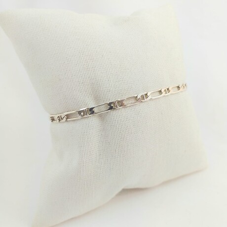 Pulsera de plata 925, ancho de eslabón 3.5mm, largo de pulsera 19mm. Pulsera de plata 925, ancho de eslabón 3.5mm, largo de pulsera 19mm.