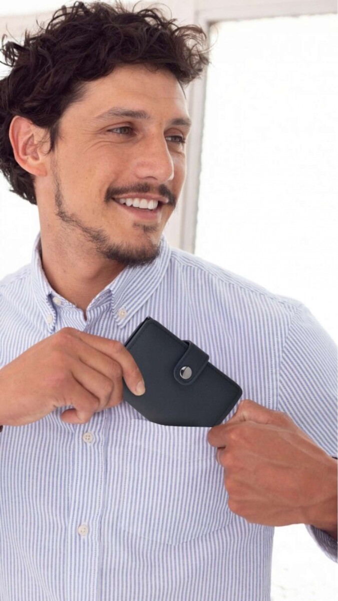 Tarjetero Tiziano Anti Clonacion - Negro 