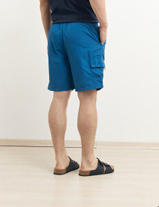 450401 SHORT HARRINGTON LABEL Azul Piedra