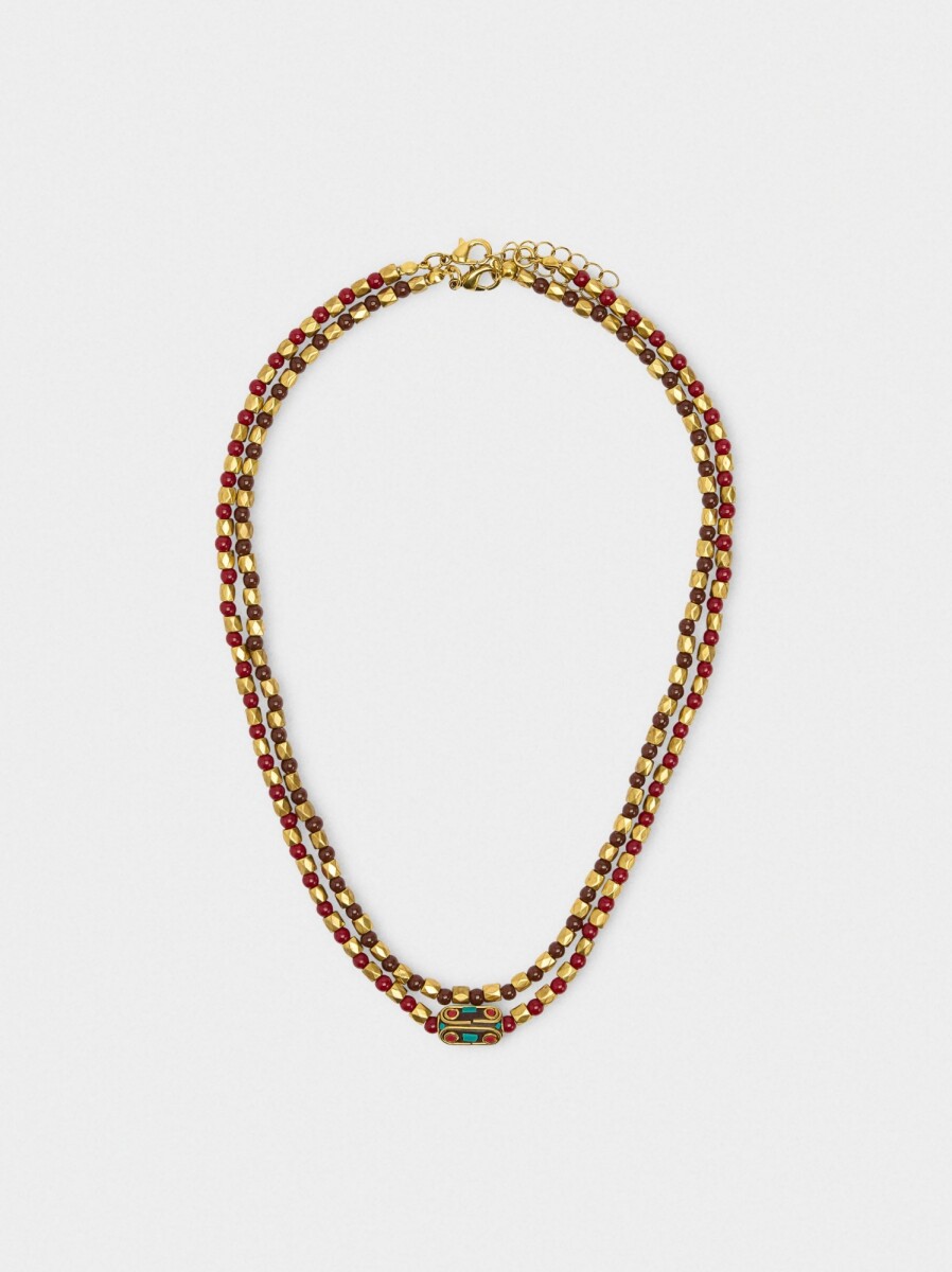 Set De Collares Étnicos - multicolor 