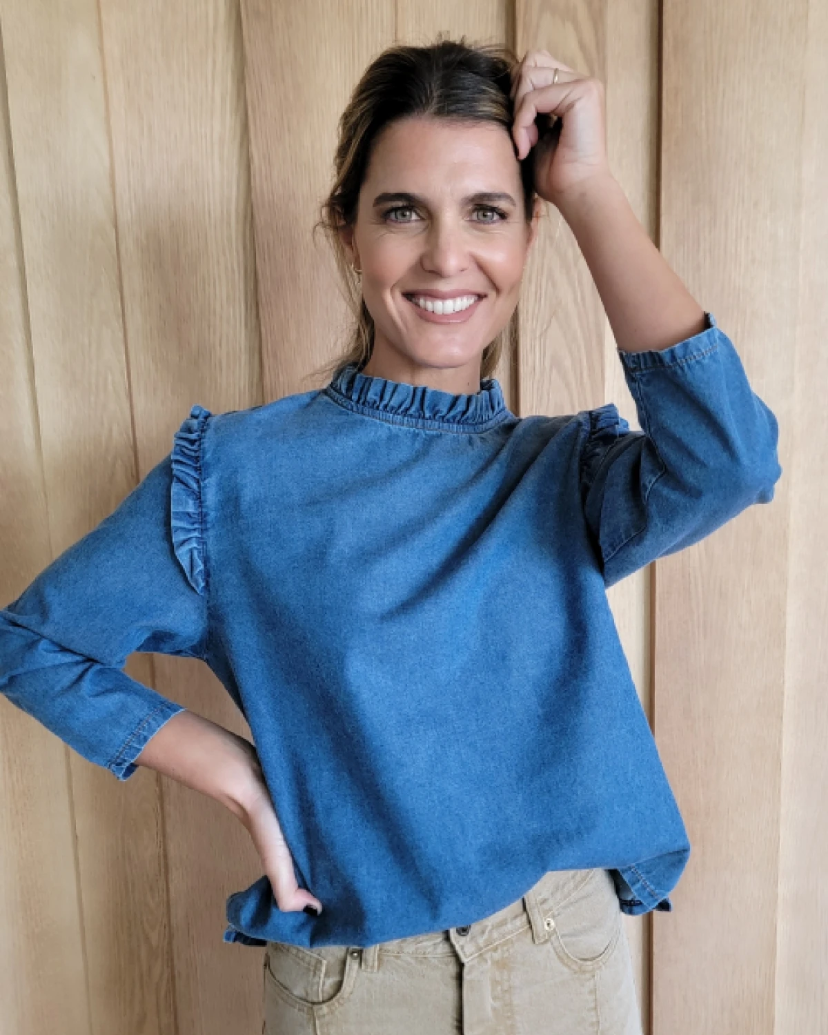 Blusa Jazmín azul 1