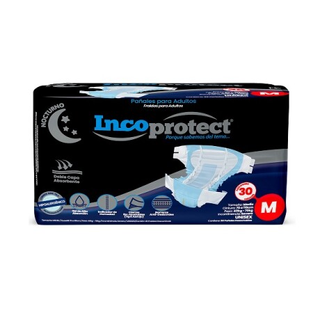 PAÑAL INCOMPROTECT M NOCTURNO 30U HASTA 70KG 001