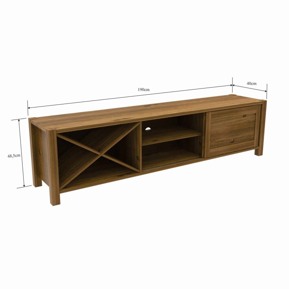 MUEBLE PARA TV MADERA MARRON TOLEDO CARAMELO