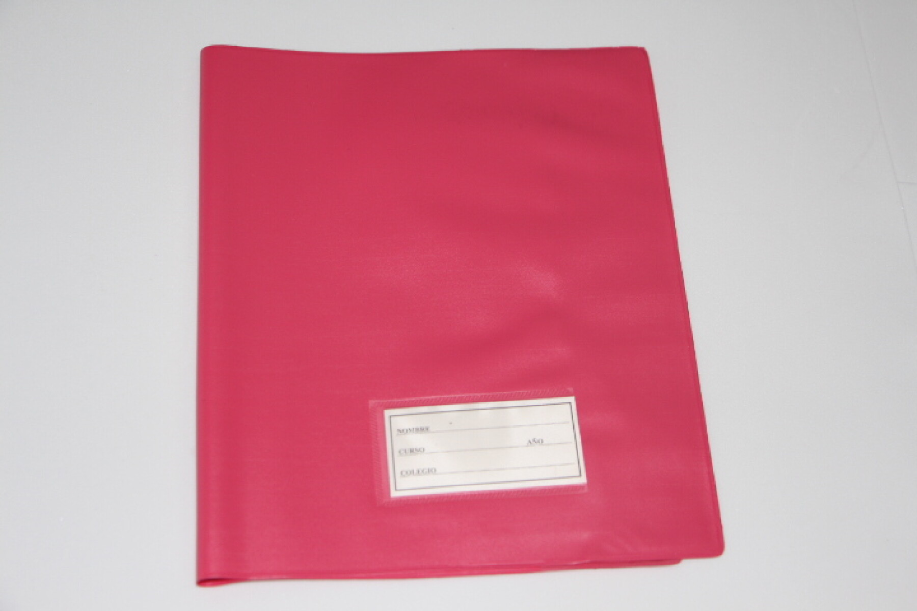 FORRO PLASTICO P.V.C. PARA CUADERNO - COLOR ROSADO OSCURO 