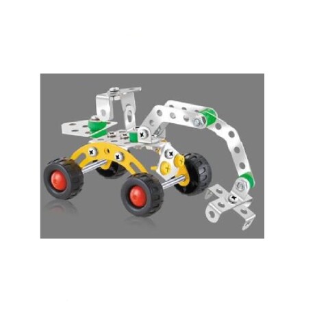 Bloques de Construcción Metal Simil Mecano Tractor 72 Pzs 001