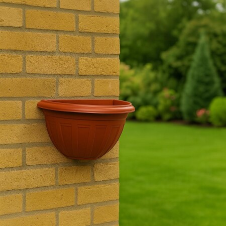 MACETA PARED 3.3LTS RISCHIOTO TERRACOTA MACETA PARED 3.3LTS RISCHIOTO TERRACOTA