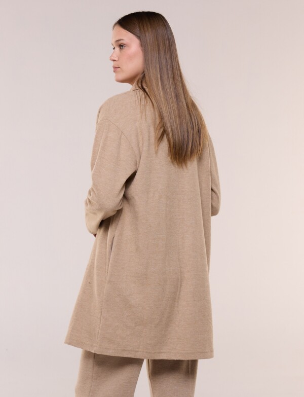 Cardigan Abierto Soft BEIGE OSCURO