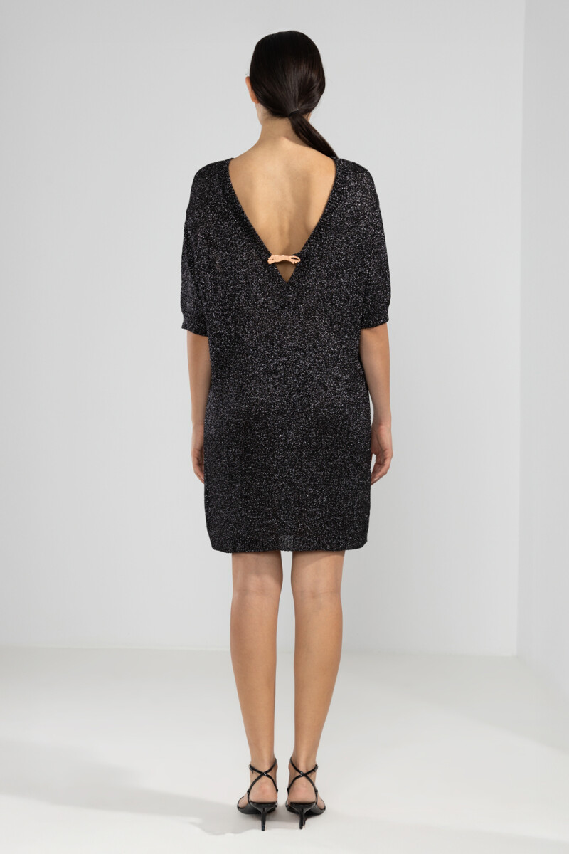 LARA KNIT DRESS Black
