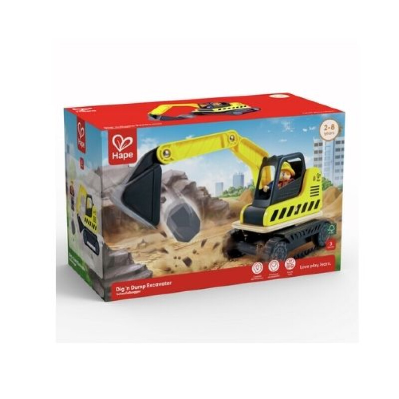 Excavadora Con Obrero Excavadora Con Obrero