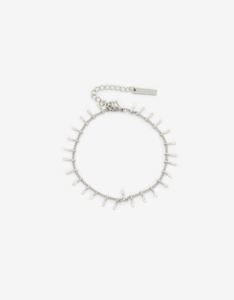 Pulseras Flexibles Metal Pulsera De Acero - Plateado