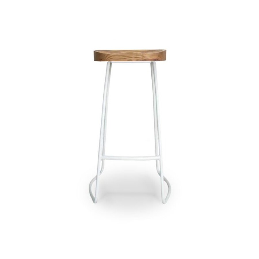 Banqueta Alta Industrial White
