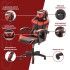 Silla Gamer De Escritorio Ergonomica Pc Gaming Tela Cuero Sintetico Imback Negro y Rojo Silla Gamer De Escritorio Ergonomica Pc Gaming Tela Cuero Sintetico Imback Negro y Rojo