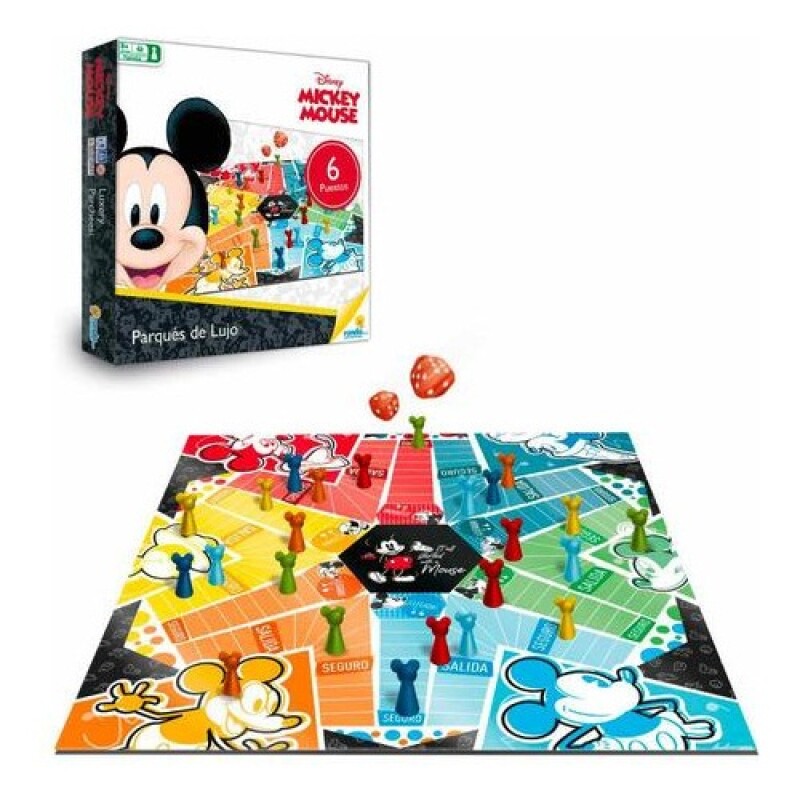 Juego de mesa Ronda Ludo Mickey Edición de Lujo Juego de mesa Ronda Ludo Mickey Edición de Lujo