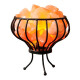Lampara Sal Luz Del Himalaya Soporte De Metal Fanal Cesta! Naranja