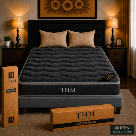 Sommier Queen Colchon THM Hybrid Silver Gris