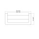 TOALLERO CORTO METAL FINELINE ACERO INOXIDABLE BRILLO 000