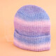 Gorro de lana degradé violeta