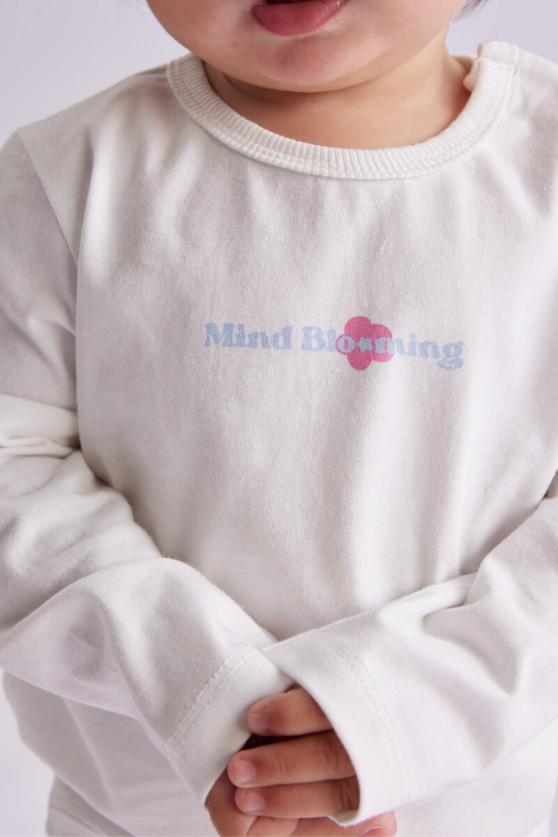 Body manga larga Mind Blanco