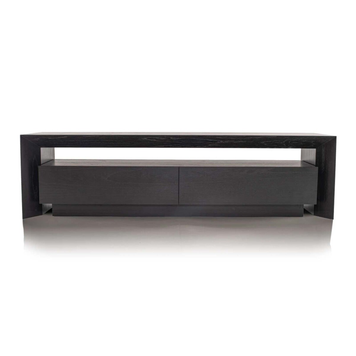 MUEBLE DE TV - MDF-Y-MADERA MARRON ROSA EBANO 