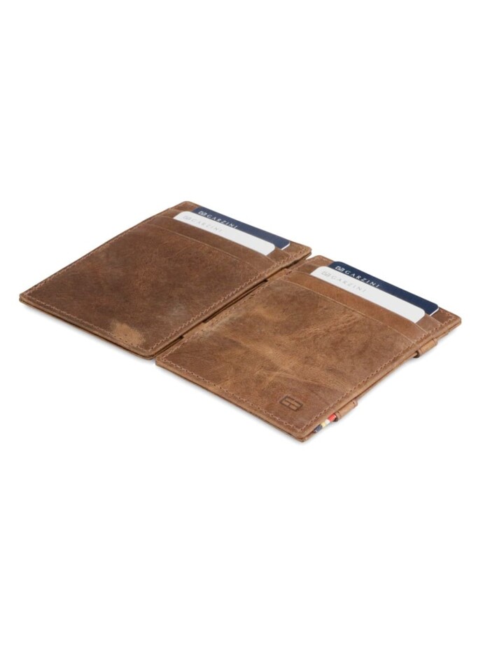 WALLET ESSENZIALE BRUSHED BROWN