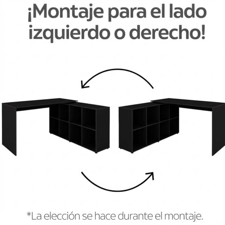 ESCRITORIO GAMER MDF NEGRO NERO